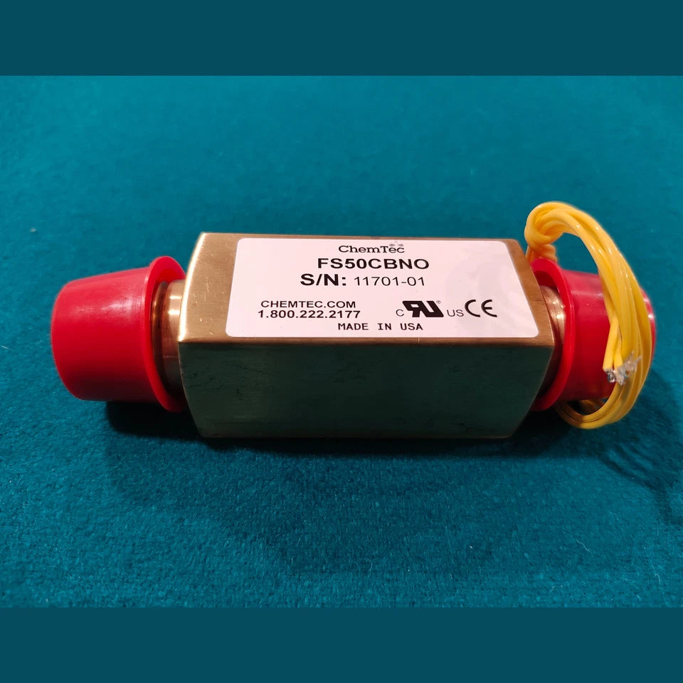 ChemTec FS Series Flow Monitor FS50CBNO - Liquid Sensor, Non-Adjustable, Brass
