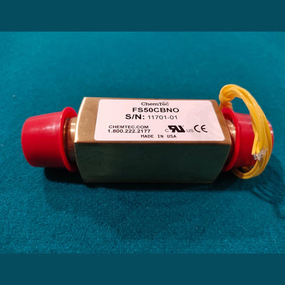 ChemTec FS Series Flow Monitor FS50CBNO - Liquid Sensor, Non-Adjustable, Brass