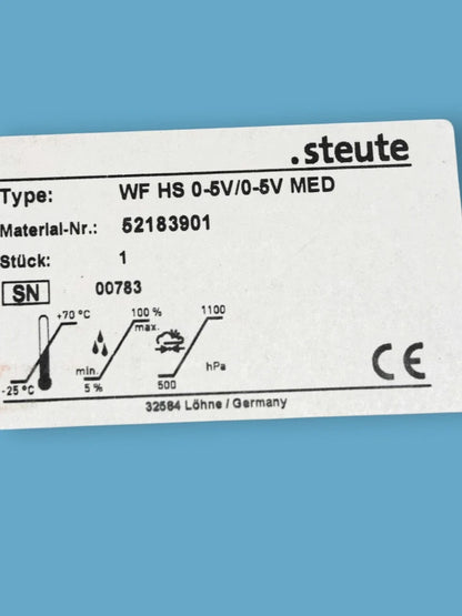NEW Steute Medical Rocker WF-MED Foot Switch [52183901] | IPX8 CE UL 94V-0