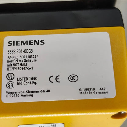 Siemens SIRIUS Act Control Switch Panel + AS-Interface Wiring Harness, Germany