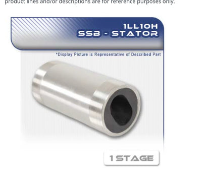 1LL10H PC Pump Stator | LPS10257 | Stainless Steel/EPDM | Single Stage