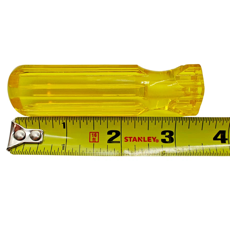 3pk Amber Blank Screwdriver Handles 3.25" Length 7/32" Hole DIY Tool Grips USA
