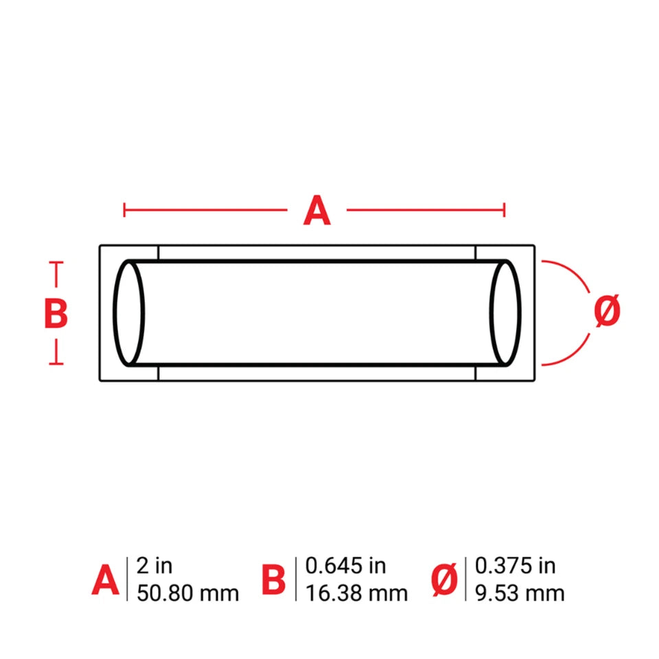 Brady 2" x 0.645" PS-375-2-BR | Brown Heat Shrink Wire Marking Sleeve Labels