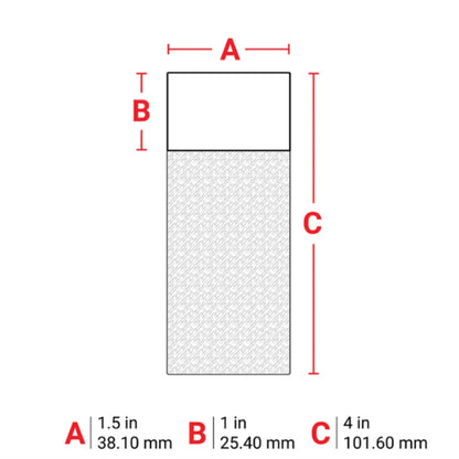 Brady 1.5" x 4" Brown/Translucent Self-Laminating Vinyl Labels | PTL-33-427-BR