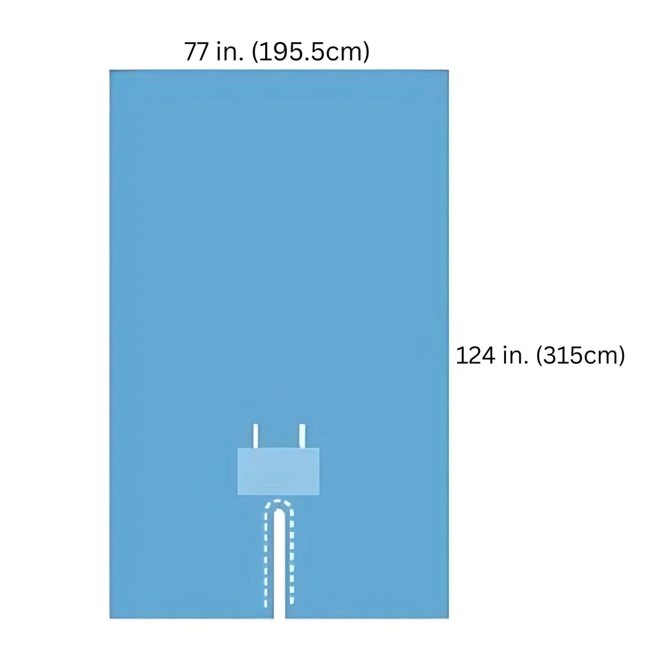 Box of 8 Cardinal Health Large EENT Split Sheet/Drape (77 in. x 124 in.)