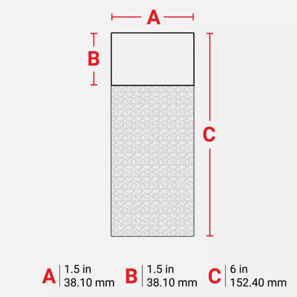 Brady 1.5" x 6" Brown/Translucent Self-Laminating Vinyl Labels | PTL-34-427-BR