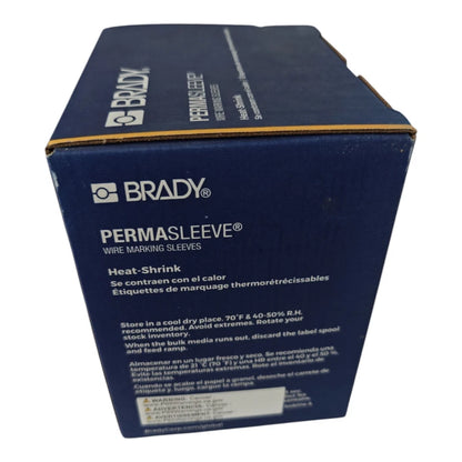 BRADY PermaSleeve PS-187-2-BK-S Heat Shrink Wire Labels 3/16”, 3" Core Printers