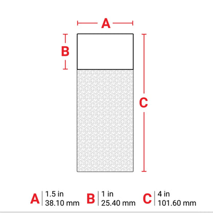Brady 1.5" x 4" Green/Translucent Self-Laminating Vinyl Labels | PTL-33-427-GR