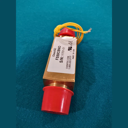 ChemTec FS Series Flow Monitor FS50CBNO - Liquid Sensor, Non-Adjustable, Brass