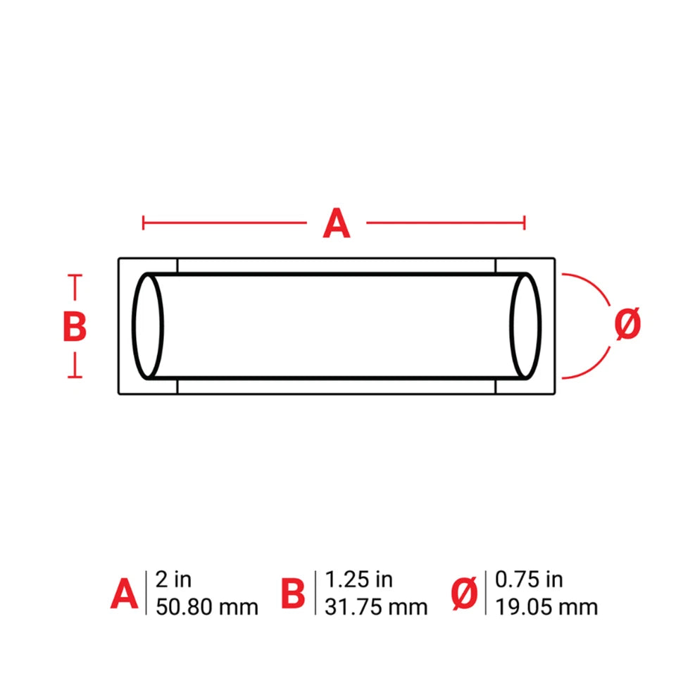 Brady 2" x 1.25" PS-750-2-YL | Yellow Heat Shrink Wire Marking Sleeve Labels
