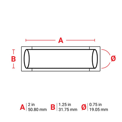 Brady 2" x 1.25" PS-750-2-YL | Yellow Heat Shrink Wire Marking Sleeve Labels