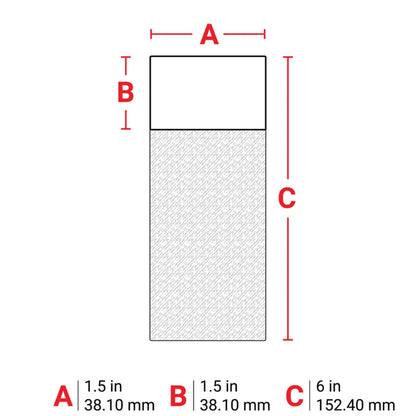 Brady 1.5x6 Clear/White Self-Laminating Vinyl Wrap Roll | PTL-34-427