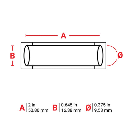 Brady 2" x 0.645" PS-375-2-OR | Orange Heat Shrink Wire Marking Sleeve Labels