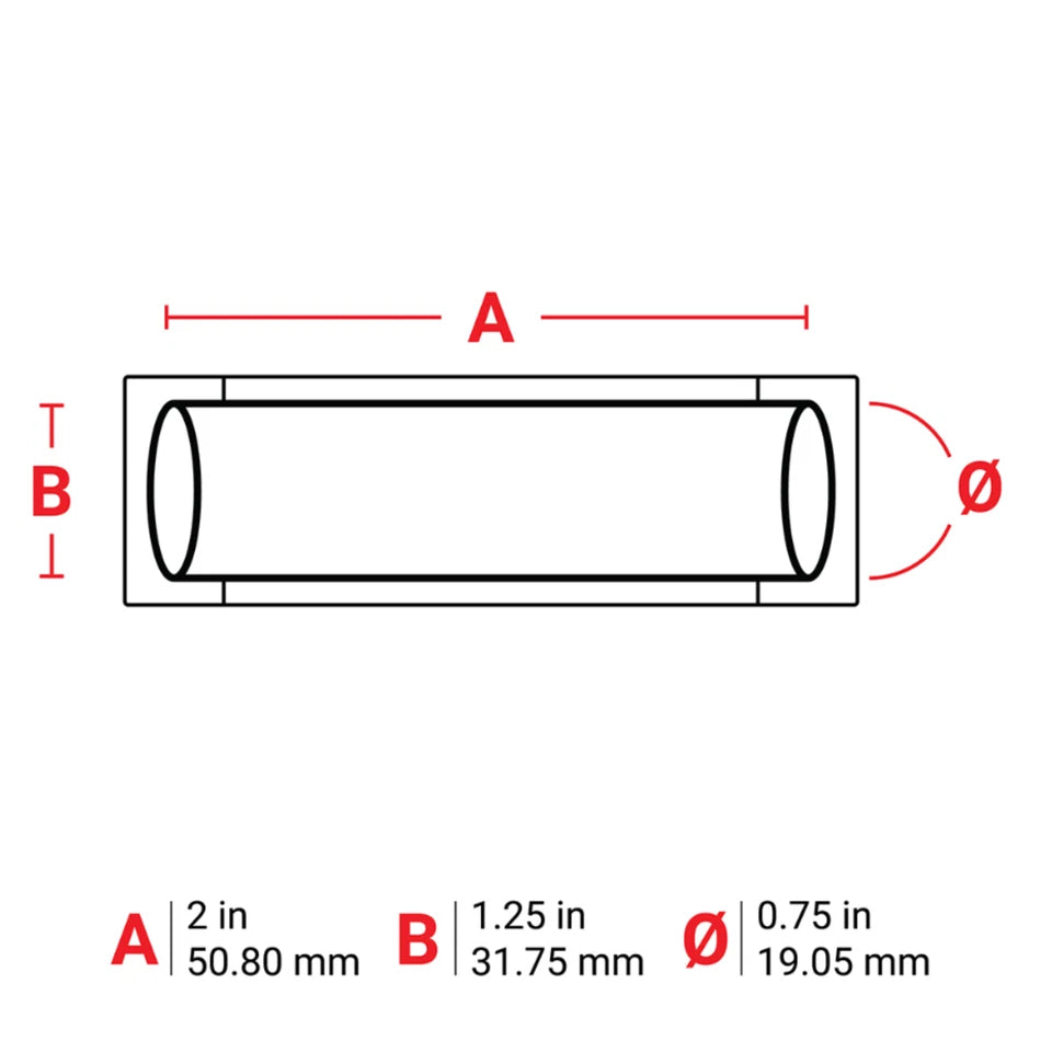 Brady 2" x 1.250" PS-750-2-BR | Brown Heat Shrink Wire Marking Sleeve Labels