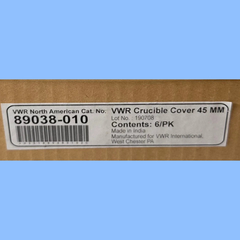 VWR 45mm Crucible Covers (6 Pack)