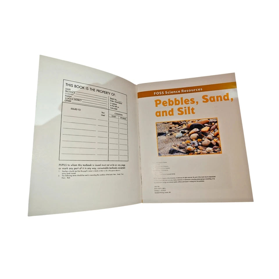 FOSS Next Generation Pebbles, Sand, and Silt Science Resources Student Book NEW