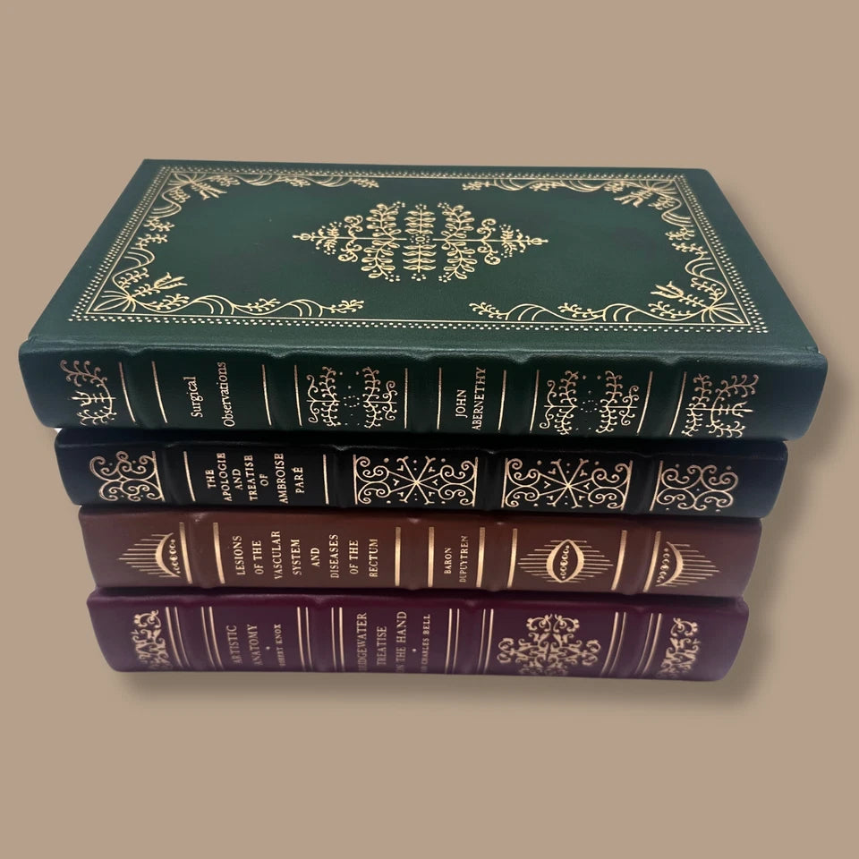 Set of 4 -Special Classics of Surgery Library Gryphon Edition Leather Hardcovers