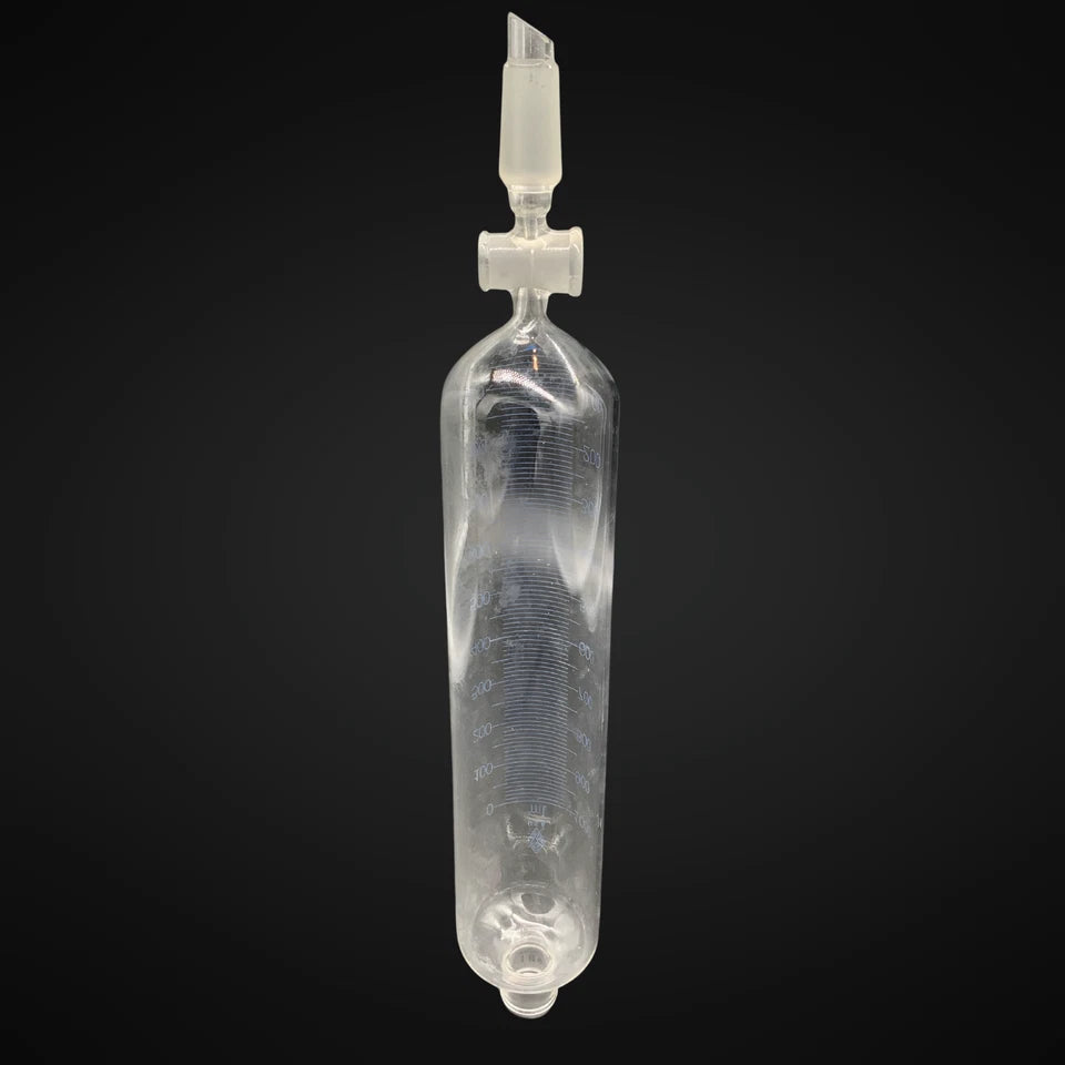 SGA Glass Cylindrical Seperatory Addition Funnel 1000ml Graduated, 24/40 | 24/25