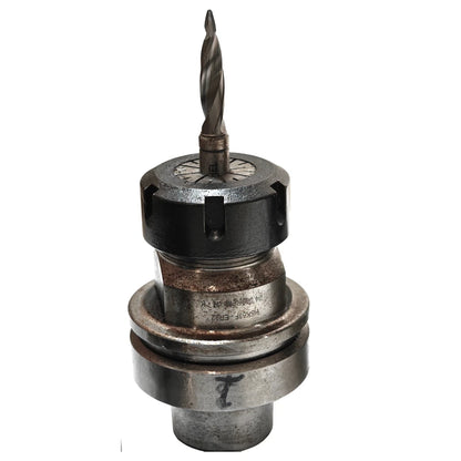 LOT of 6 HSK63F Tool Holders w/ Precision ER32 Collets & End Mills | CNC Router