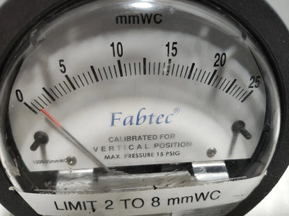 Dwyer Differential Pressure Gauge 15psig 1000-25mmWC | CALIBRATED | Manometer