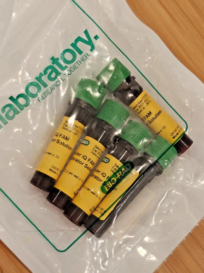 iCycler iQ FAM Calibrator Solution Pkg of 5, 1.5 ml tubes Cat #1708793 EXP 2027