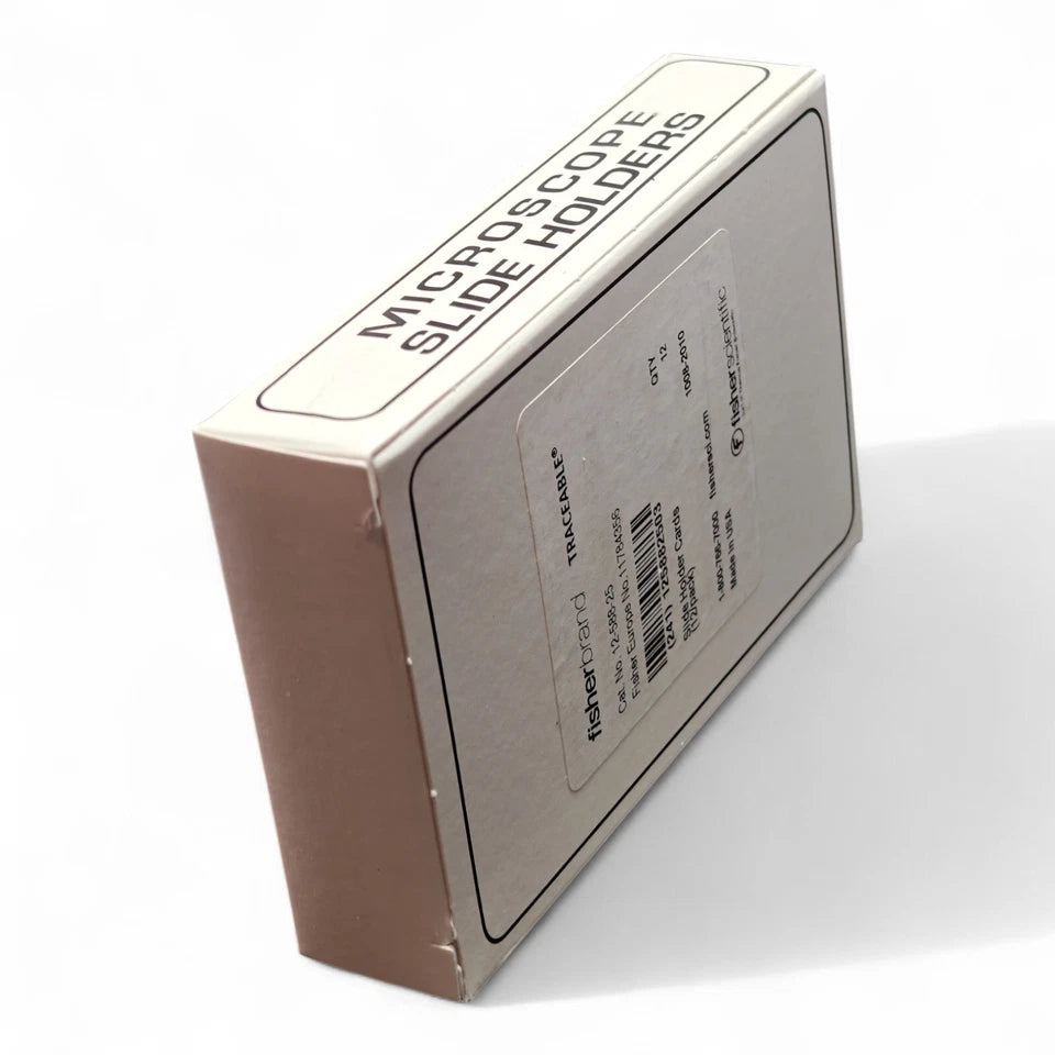 Fisher Scientific Slide Holders 12-Pack | 48 Slides | 75x25mm | Cat# 12-588-25