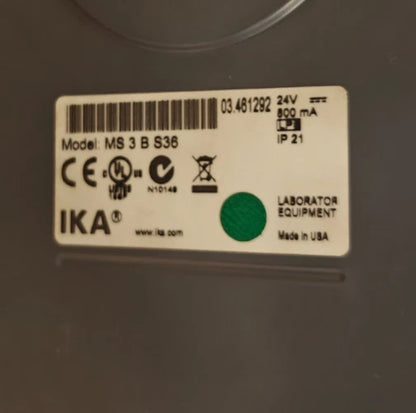 IKA MS3 Vortex Mixer with Power Supply - TESTED [MS 3 B S36] Agilent Lab Shaker