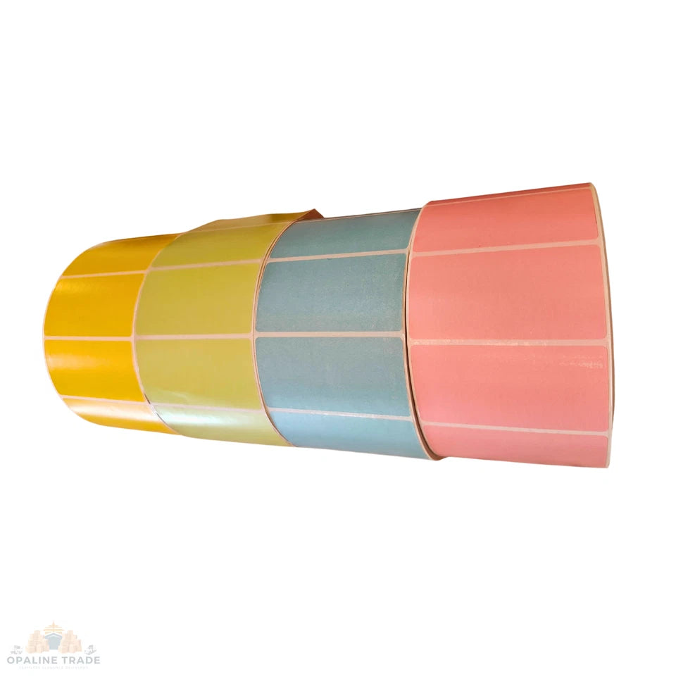 4x2" Thermal Labels, 3" Core: Blue/Pink/Yellow/Green, Pick Color, 3000-Roll