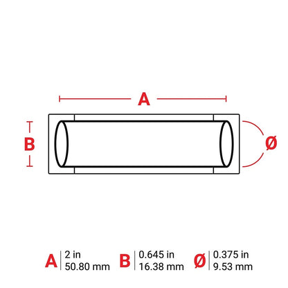 BRADY PS-375-2-BK PermaSleeve Heat-Shrink 1,000/Roll Wire & Cable Labels | Black