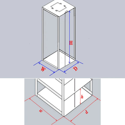 13-Shelf Cryogenic Vertical Freezer Storage Rack For 2" Boxes with Locking Rod