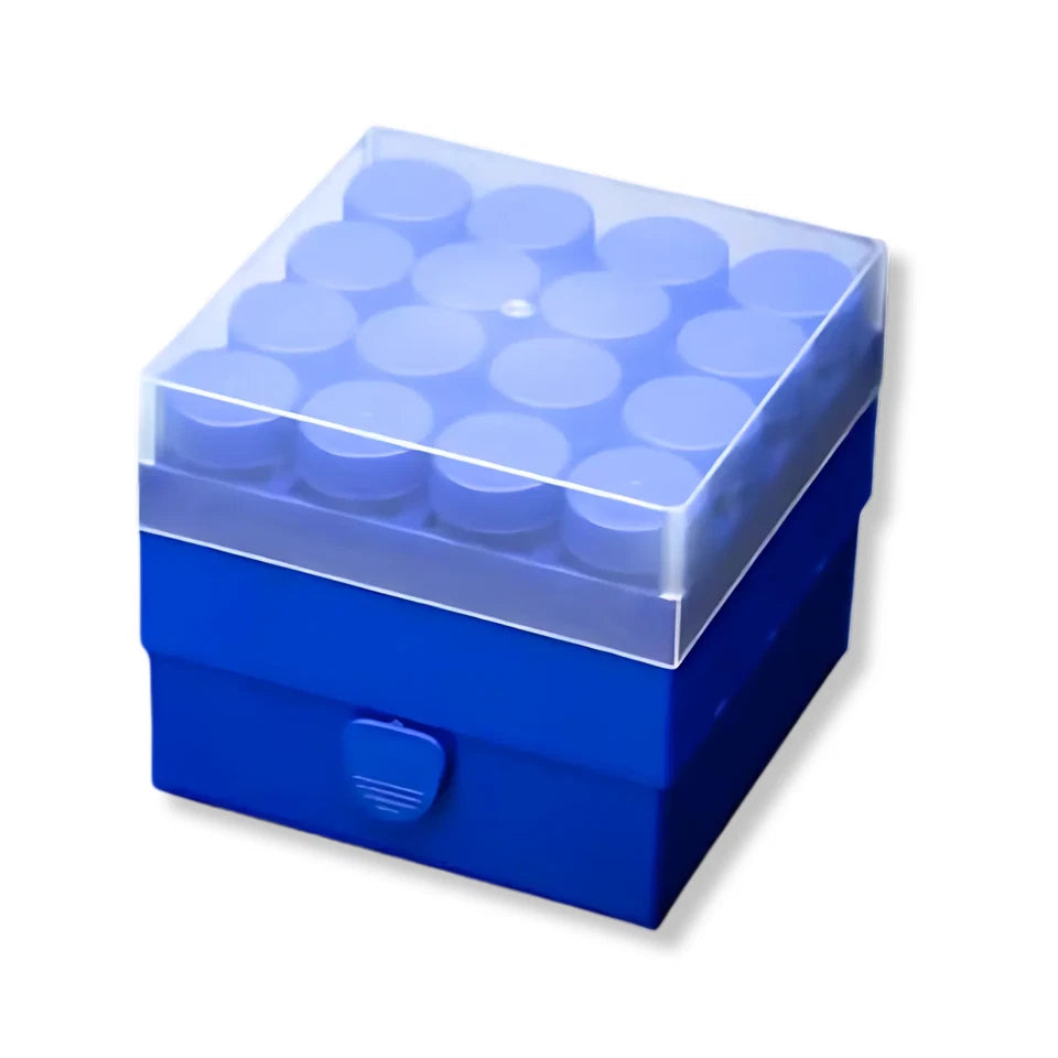 16-Place Square Cryogenic Freezer Storage Boxes 50mL Tubes 2/PK - USA Scientific