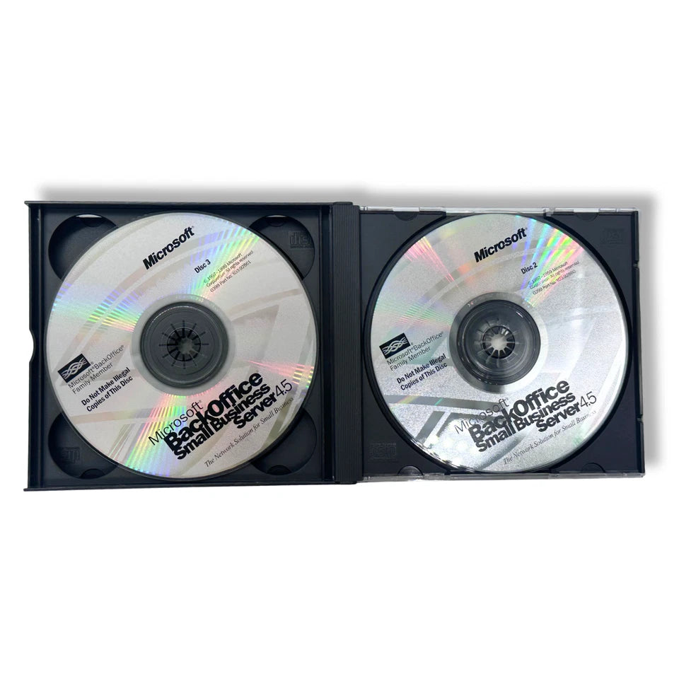 Microsoft BackOffice Small Business Server 4.5 | 3-CD Set | Windows Software