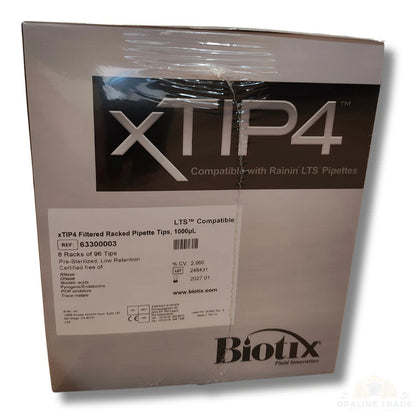 Biotix Xtip4 1000uL Filtered Pipette Tips - 8 Racks (96/Rack) 63300003 | NEW