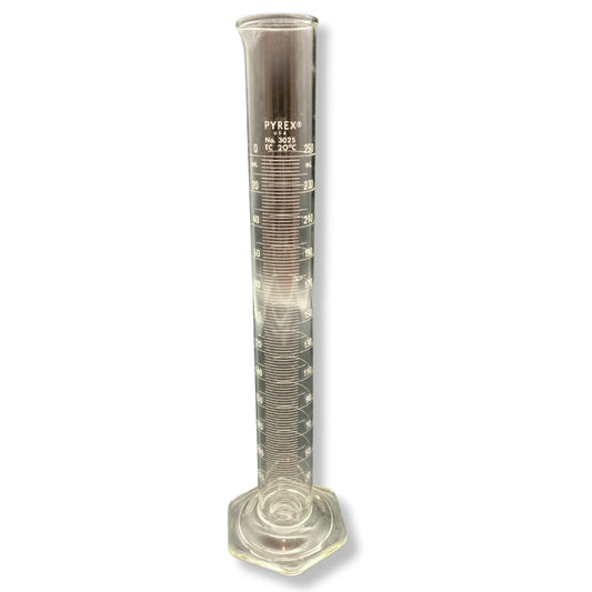 Corning 3025-250 PYREX 250mL Graduated Cylinder w/ Double Metric Scale