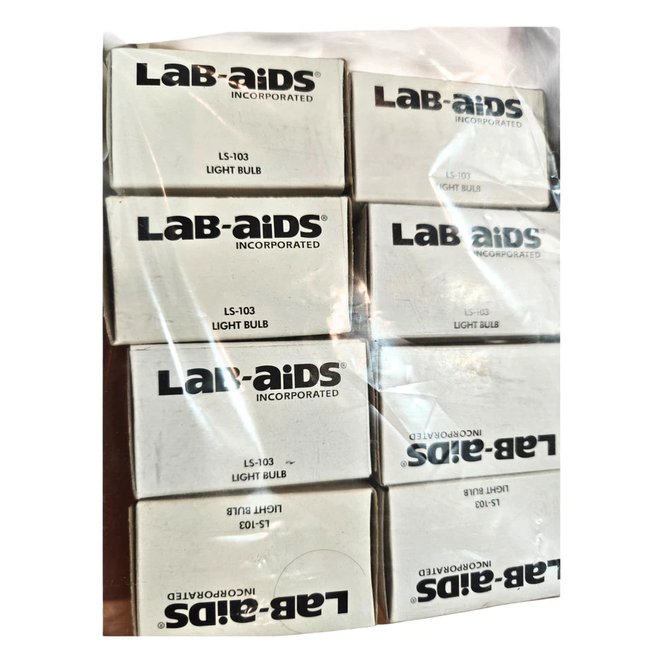 Lab-Aids Light Stations Set of 8 Bases Bulbs Transformers Walls Frames & Covers