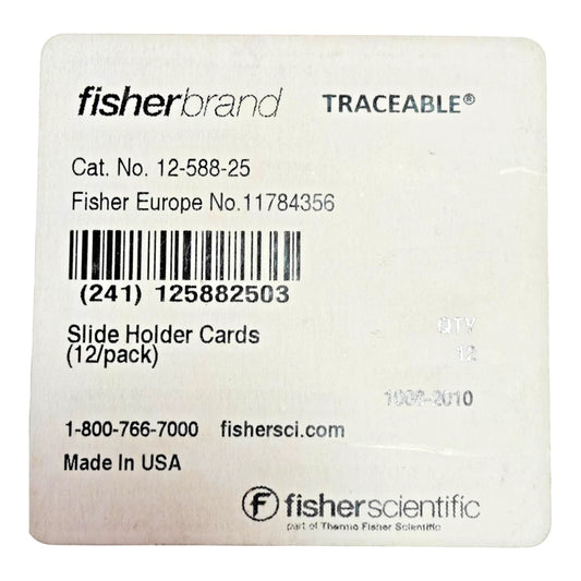 Fisher Scientific Slide Holders 12-Pack | 48 Slides | 75x25mm | Cat# 12-588-25
