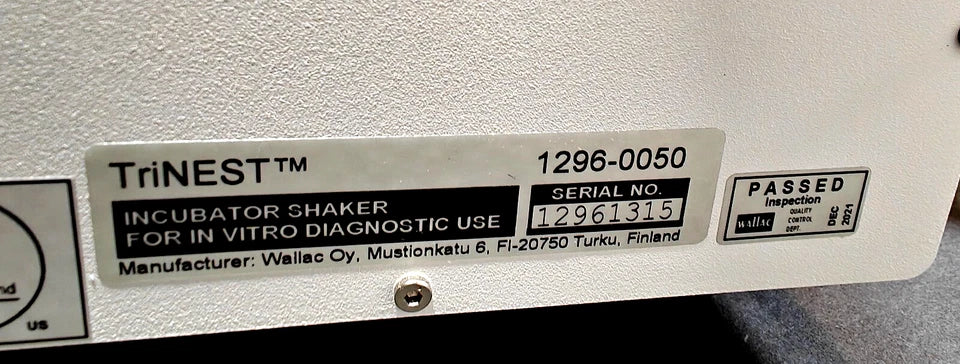 Perkin Elmer TriNEST Microplate Incubator Shaker [1296-0050] For IVD Diagnostics