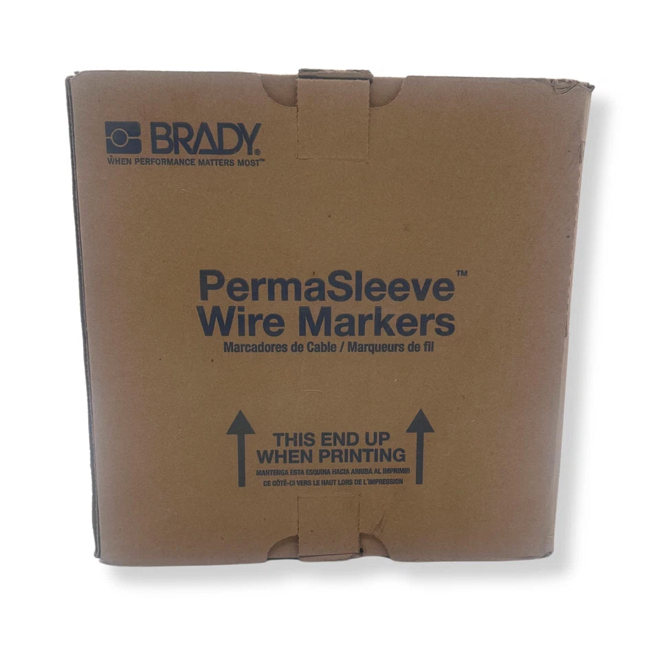 Brady 2" x 0.645" PS-375-2-BR | Brown Heat Shrink Wire Marking Sleeve Labels