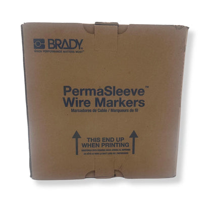 Brady 2" x 0.645" PS-375-2-BR | Brown Heat Shrink Wire Marking Sleeve Labels