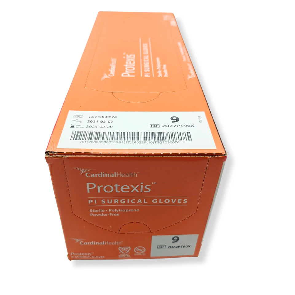 Cardinal Health Protexis PI Surgical Gloves (SIZE 9) 50 Pairs | EXP: 02-29-2024