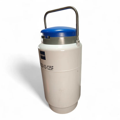 Haier 10L Liquid Nitrogen Dewar YDS-10-125F LN2 Tank with Cryogenic Rack & Boxes
