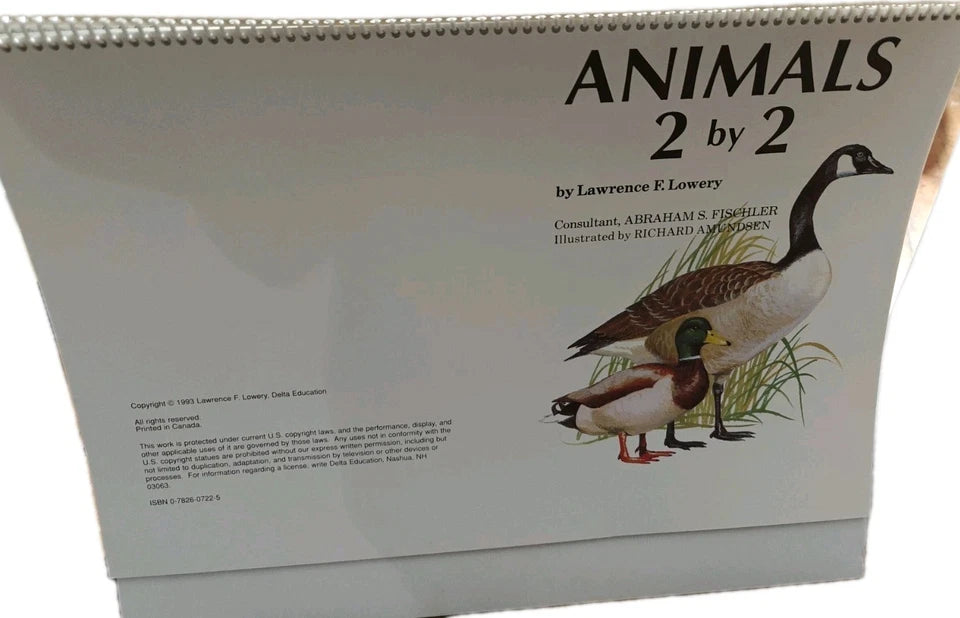Animals 2 by 2 Classroom Flip Chart Science Teacher Big Book Homeschool