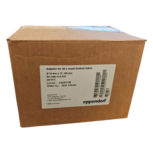 Eppendorf S-4-104 Rotor Adapter 20 x 5.5 - 12 mL round-bottom Tubes (Pack of 2)