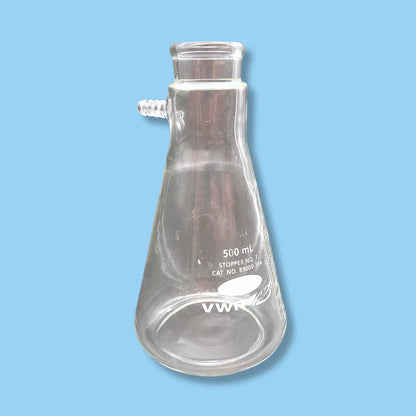 Set of VWR 500mL Filtering Flask & 4 Pyrex 50mL Volumetric Pipets | Heavy Wall