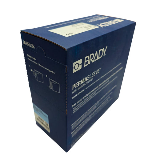 Brady PermaSleeve PS-750-2-BK Heat Shrink Wire Labels 0.75" Dia x 2" W - BLACK