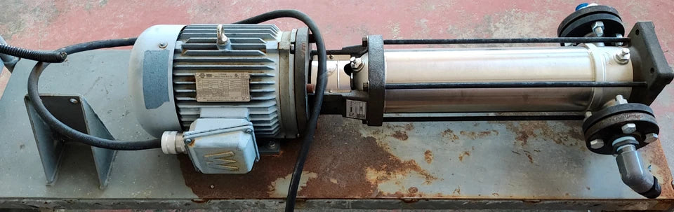 5HP Vertical Multistage Centrifugal Pump w/ 3 Phase Motor & E510 VFD, on Cart