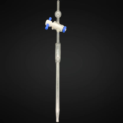 10 ml Bulb Volumetric Reusable Pipette / Burette with Stopcock & Resevoir Ball
